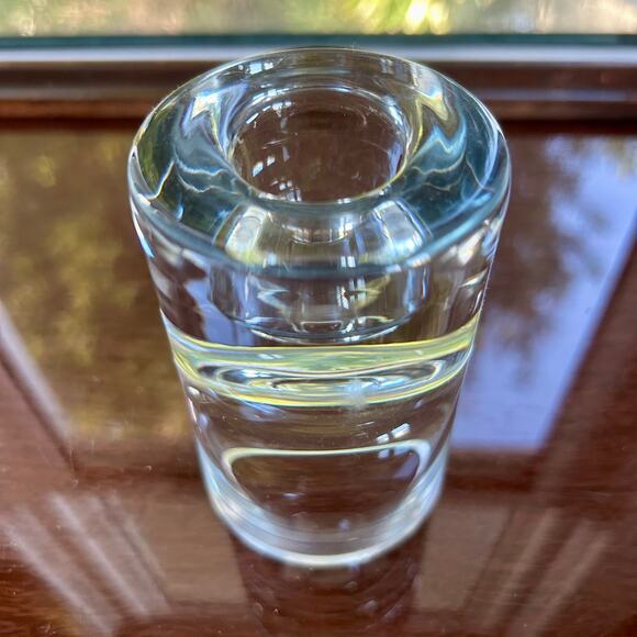 Vintage Krosno Poland Crystal Turnover Candle Holder for Candlestick or Votive - Picture 2 of 12